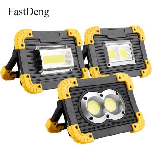 Multifunctional 20W LED Portable Spotlight 400lm Rechargeable Floodlight USB Charging/Battery Outdoor Camping Lawn LED Work Lamp