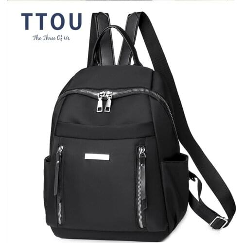 2021 Fashion Women Backpack for Teenage Girl Quality Oxford Cloth Ladies Backpacks Nylon Waterproof Casual Bagpack Female Bag