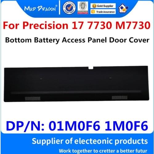 MAD DRAGON Brand Laptop Black Bottom Battery Access Panel Door Cover for Dell Precision 17 7730 M7730 01M0F6 1M0F6 AP26K000C02