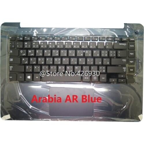 Laptop PalmRest&Keyboard For Samsung NP540U4E NP530U4E 540U4E 530U4E Arabia AR BA75-04632D BA75-04645D With Touchpad New