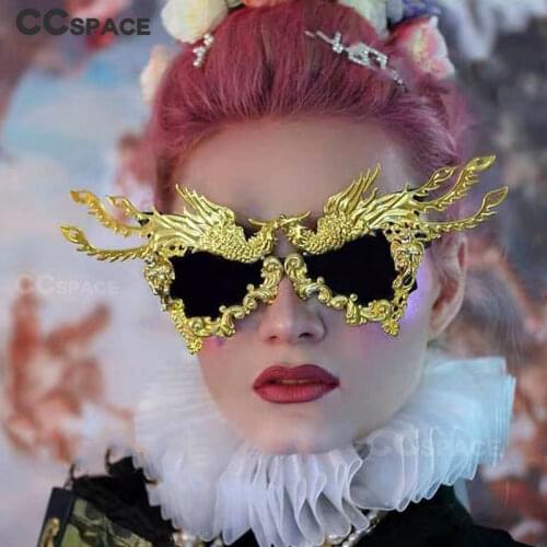 47444 Party Catwalk Luxury Sunglasses Phoenix Shape Fashion Men Women Shades UV400 Vintage Glasses