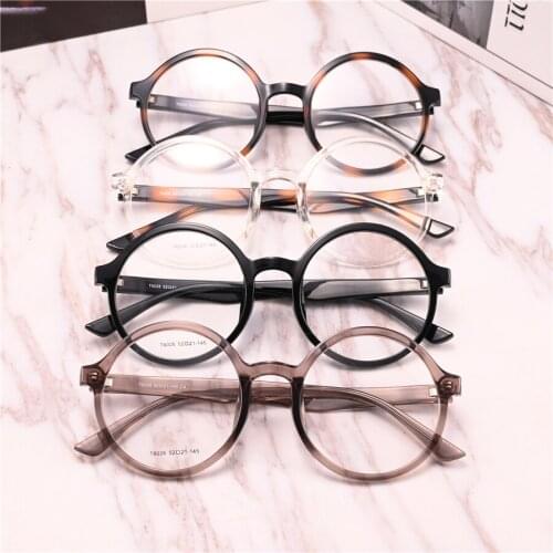 Rockjoy Round Eyeglasses Frames Male Women TR90 Glasses Men Plain Transparent Eyewear Female Spectacles for Prescription