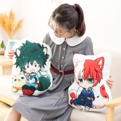 Anime My Hero Academia Plush Toys Todoroki Shouto Kirishima Eijiro Tsuyu Bakugou Katsuki Izuku Pillow Cartoon Stuffed Dolls 50cm