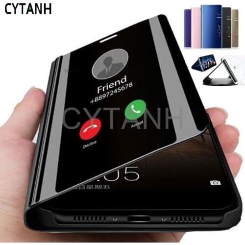 Mirror Luxury View Smart Flip Case For Samsung Galaxy A32 A 32 5G Magnetic Back Leather Phone For Galaxy A32 5G Cover