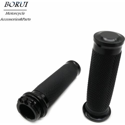 Universal High Quality Motorcycle 1" 25mm Hand Grip Handle Bar Handlebar Chrome Fits For Harley Sportster XL883 XL1200 XL48