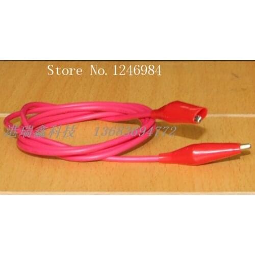 [SA]Alligator clip with a line of red -headed--50pcs/lot