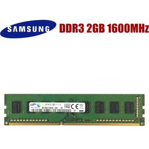 Samsung 2G 2GB 1RX8 PC3 12800U DDR3 1600 MHZ PC Computer Desktop RAM Desktop memory 2G PC3 12800U DDR3 1600 RAM