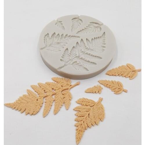 Minsunbak Cake Tools Leaf Pattern Cake Decoration Silicone Mold Chocolate Gumpaste Mold