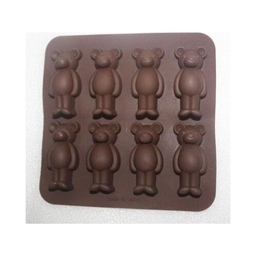 Silicone mold 8 cavity Rat Man shape fondant cake chocolate mold ice mould resin clay craft mold