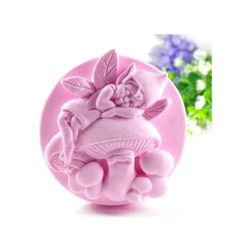 Baby angel Silicone molds soap mold fairy silicone soap molds fairy silica gel die angel Aroma stone moulds baby candle mould