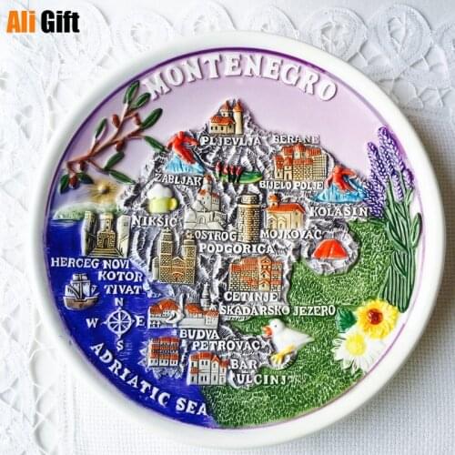 Creativity London tourist souvenir France Nordic decorative dishes wall sofa background pendant Hand-painted ceramic disc