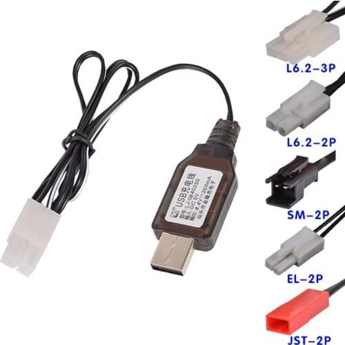 8.4V Charger USB Built-in chip Ni-Cd/Ni-Mh Battery Charger toys RC High-speed climbing car ship Robot EL/JST/L6.2-2P/SM