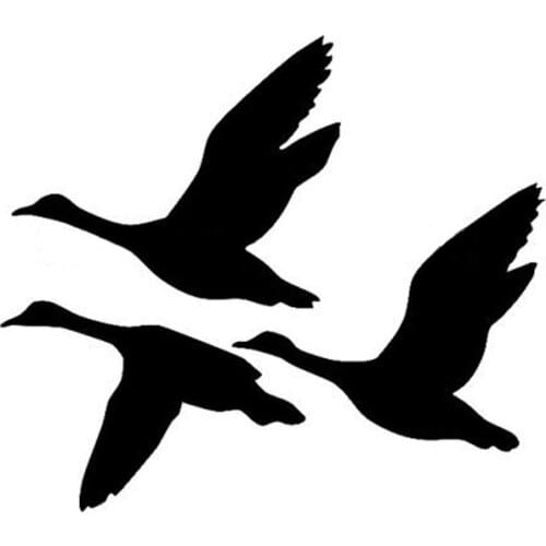 10*12.5CM Ducks Flying Car Sticker Decals Creative Decorative Bird Hunting Waterfowl Motorcycle Car Stickers