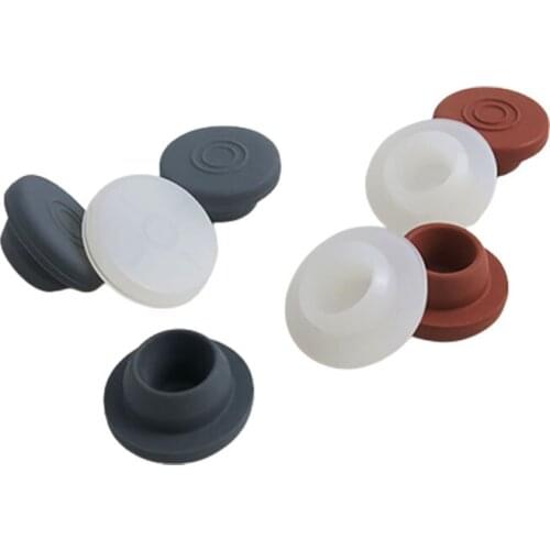 100pcs Butyl Silicone Red Rubber Stopper for 13mm 20mm flip off cap bottle vials using only stopper
