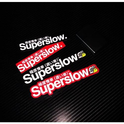 2x Car Styling Vinyl Funny Superslow Snail Auto Body Window Sticker Decal