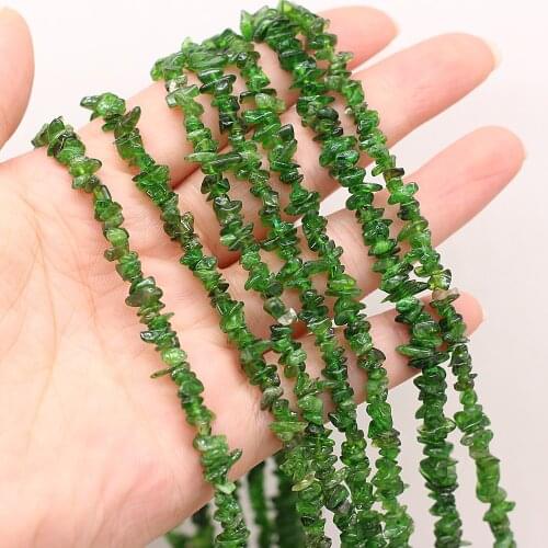 New 2021 Irregular Gravel Stone Beads Natural Agates Stone Loose Beads for Making Jewelry Necklace Size 3x5-4x6mm Length 40cm