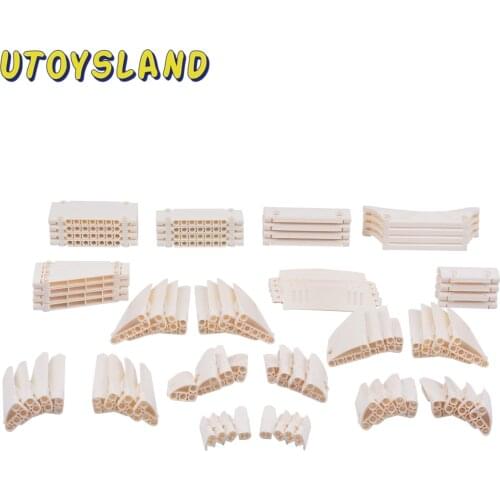 DIY Educational high-tech Parts Panel Parts For Standard Building Block Brands Children Educational Toys Birthday Gift - White