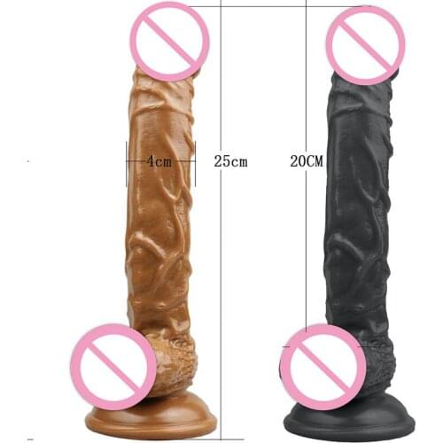 25*4cm Long Strap On Dildo For Men Penis Realistic Dildosex Toy For Couples 3 Color Sextoyse Femme Dildo Anal Adults Only Toys