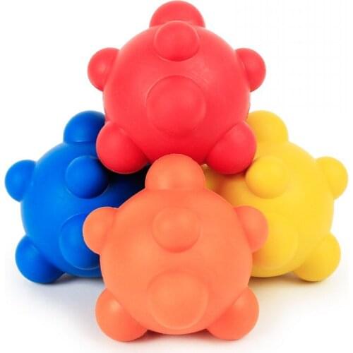 Milk Fragrance Dog Toys For Pet Chew Toy Rubber Irregularity Bouncing Ball Solid Super Elastic Pets Cats Puppy Toys