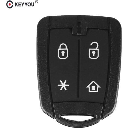 KEYYOU New 4 Buttons Auto Car Key Case Shell For Brazil Positron Alarm Remote Key Cover Shell Auto Parts Styling Repalcement