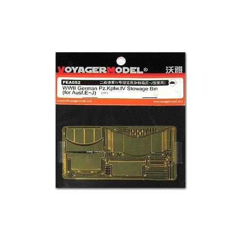 KNL HOBBY Voyager Model PEA052 Germany No. 4 chariot E-J-type turret storage box with metal etching parts