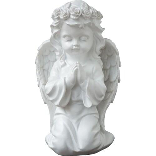 NORDIC STYLE CREATIVE ART LOVELY ANGEL GIRL STATUE CHILD FIGURE ART SCULPTURE RESIN CRAFT DESKTOP DECORATIONS FOR HOME R3176