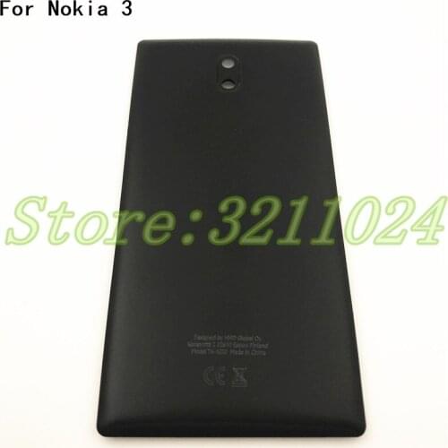 Good quality 5.0inches For Nokia 3 Battery Cover Housing Cases Back Door Rear Repair parts With Logo