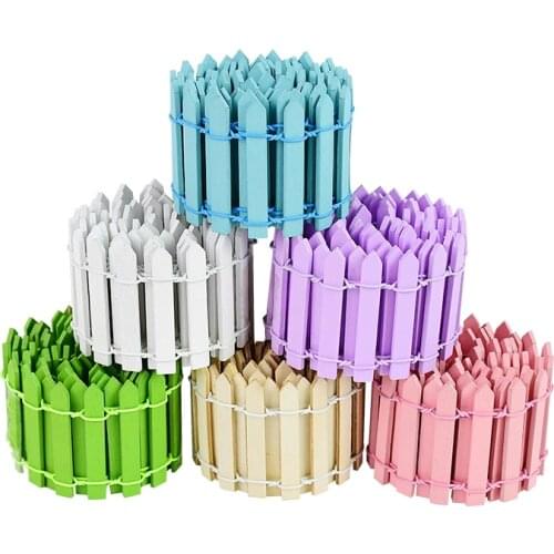 100*5cm/3cm DIY Miniature Mini Fence Fairy Garden Barrier Wooden Craft Room Decor Maison Figurine Home Decoration Accessories