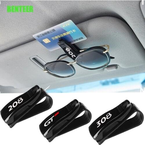 Plastic Car Sunshade Glass Clip Holder Sticker For Peugeot 206 208 307 308 2008 3008 106 108 306 206 208