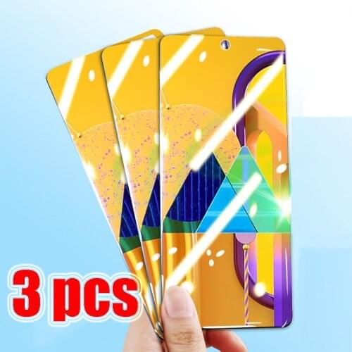 3 pcs 9H Tempered Glass film for samsung Galaxy m30s HD Screen Protector for samsung Galaxy m30s Precision hole Protective film