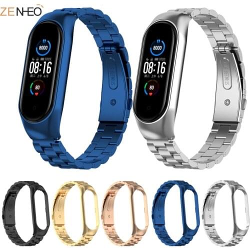 Bracelet for Xiaomi Mi Band 5 6 Stainless Steel Strap Wrist Strap For Miband 5 6 Replacement Straps for Xiaomi band Watchband