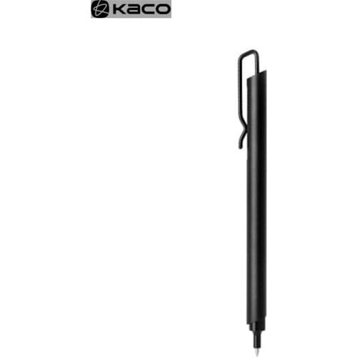 KACO Clip Metal Sign pen 0.5MM Black Ink Gel Pen KACOGREEN With Pen Clip New Design pen For Office Business With Box