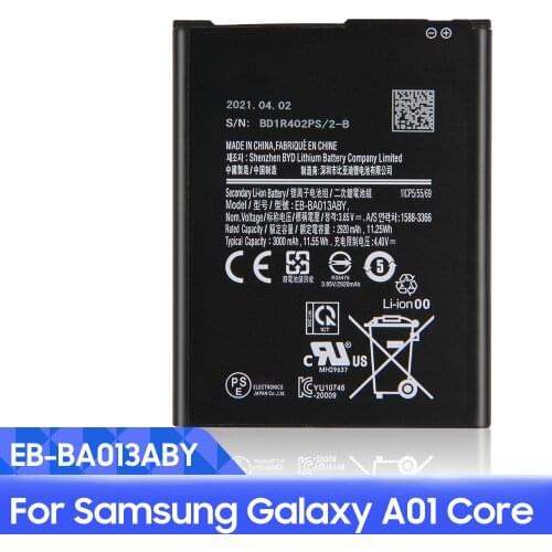 Samsung Original Phone Battery EB-BA013ABY For Samsung Galaxy A01 Core Replacement Rechargable Battery 2920mAh