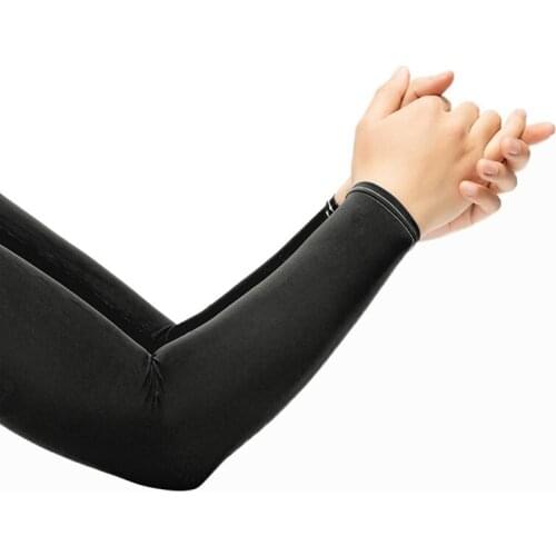 Sunscreen Ice Silk Ice Sleeve Arm Cover Elastic Cuff Outdoor Sports Cycling Camping Hinking Uv Protection Running Arm Warmers