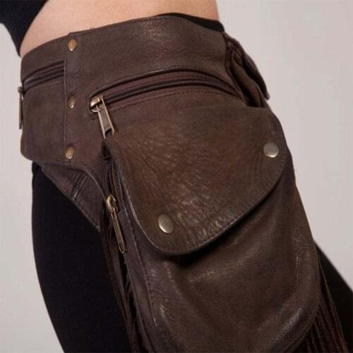 Medieval renaissance adult Viking Knight pirate cosplay vintage pocket belt clothing bag