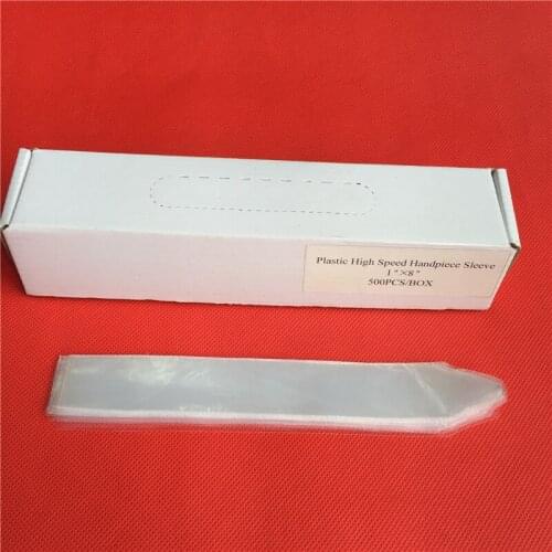 500 Piece/Box Dental Plastic Sleeves for High Speed Handpiece Dentistry Material Disposable