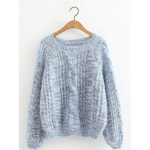 Sweater Women 2020 Autumn Winter New Solid Color Sweater Long Sleeve O Neck Fashion Loose Harajuku Slim Sweater Female Tops