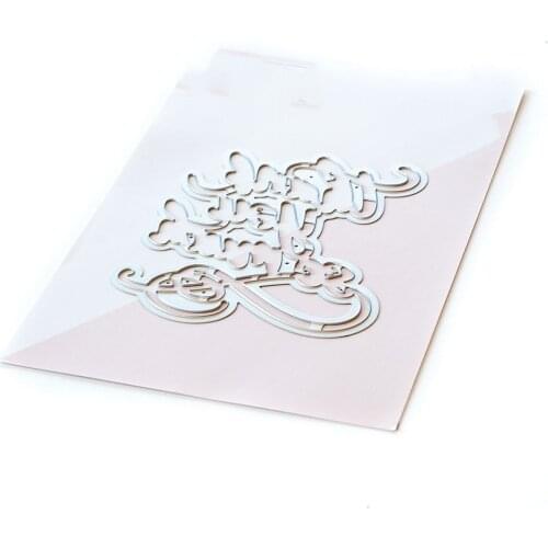 Letter Decoration Cutting Dies Scrapbook Dariy Decoration Stencil Embossing Template DIY Greeting Card Handmade