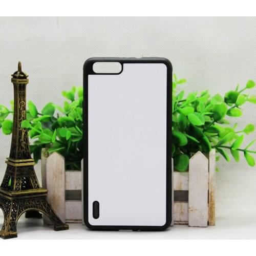 Wtsfwf DIY 2D Sublimation rubber TPU+PC Blank Case for Huawei Honor 6 Plus with Aluminum Inserts and glue 10pcs/lot