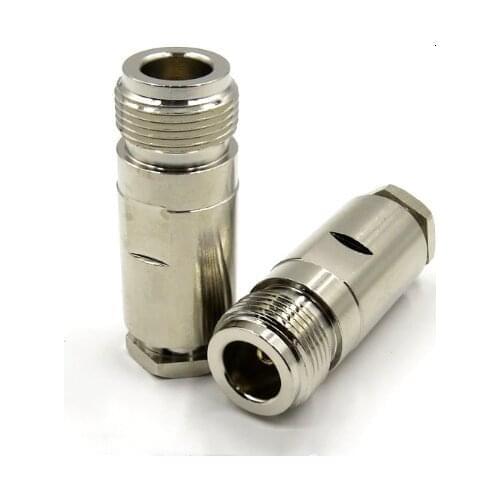 1pc N Female Jack Clamp For RG8 RG213 LMR400 RG165 Cable RF Coaxial Connector adapters