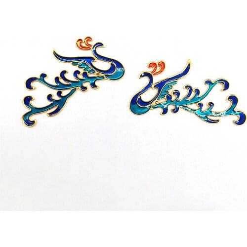 2 pcs/lot Alloy PendantGold Rhinestones Buttons DIY Decorative Sew for Brooch Pin Dress Coat Bag Alloy Badge Wedding Accessories