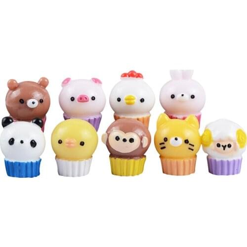 20 Pcs Resin Scrapbooking Flat Back Planar Cake cup DIY Material Phone shell/Kids Hairpin/Earrings Craft Accessories Christmas