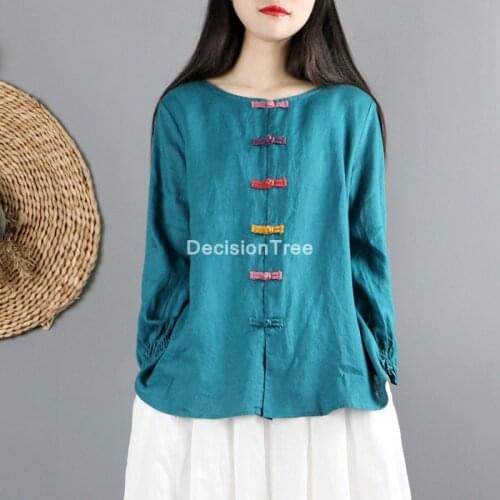 2021 blouse chinese style costume soft qipao tops camisa china mujer hanfu shirt blouse cheongsam chiffon blouse oriental qipao