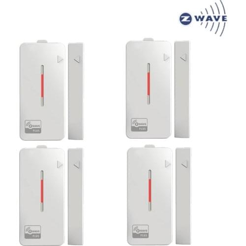 4pcs/lot Z-Wave Plus Door/Window Sensor Alarm Detector Z Wave Smart Home Automation Wireless Window Door Sensor Detector