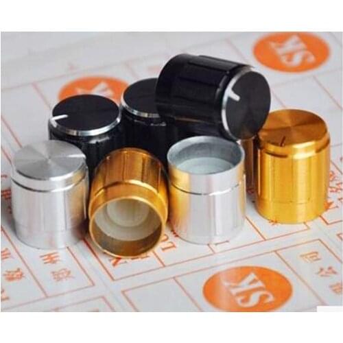 Free Shipping!! 50pcs Potentiometer knob / aluminum knob / diameter 15MM / high 17MM 15 * 17 /Electronic Component