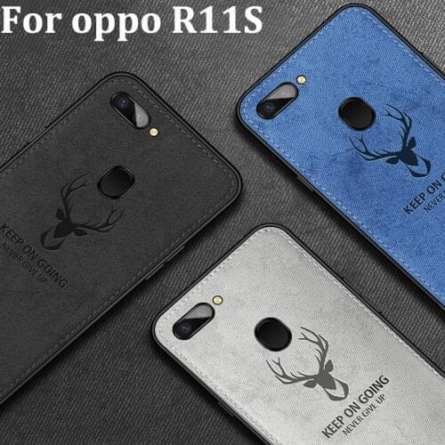 6.01" For OPPO R11S Case Soft phone case For OPPO R11 S Cases R11S Protection Back Cover OPPOR11S Cloth + TPU phone case Shell