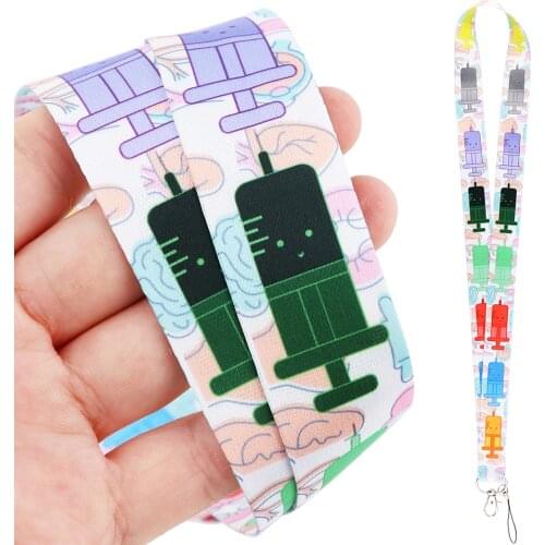 DZ1906 Medical Doctor Nurse Key lanyard Car Keychain Personalise Office ID Card Pass Mobile Phone Key Ring Badge Holder Jewelry