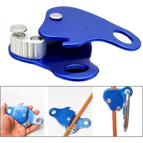 Hot Sale Climbing Equipment Descender Gear Stop Descender Rope Clamp Grab Rescue Rappel Ring Climbing Safety Equipment