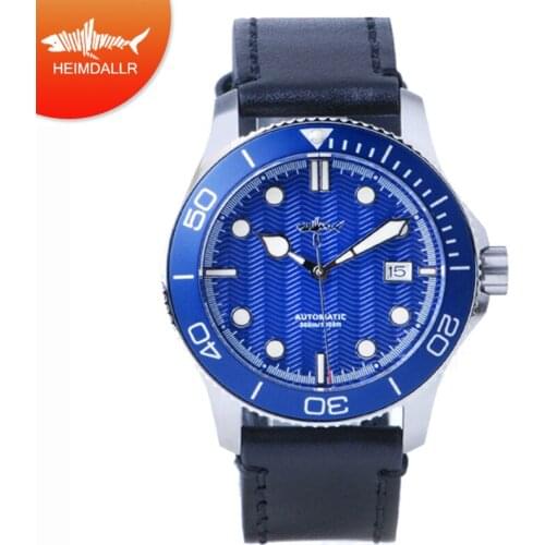HEIMDALLR NH35 Mens Automatic Watch Sapphire Crystal Waterproof Japan Movement Mens Luminous Mechanical Watches
