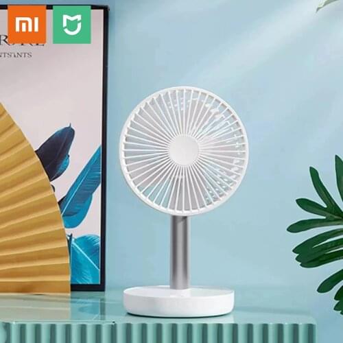 Xiaomi Jipin Desktop Fan 4000mAh Battery Capacity 4 Mode Portable Rechargeable Fan Home and Office Low Noise USB Charging